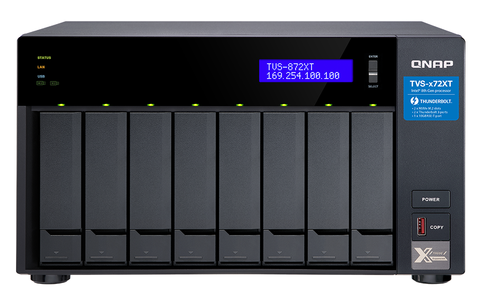 NAS QNAP TS-431P2, trois ports USB 3.2 Gen 1